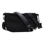 MaNMaNing Crossbody çanta kadınlar için Crossbody çanta Retro moda siyah zincir koltukaltı omuzdan askili çanta bayanlar büyük seyahat Hobos, siyah, One Size