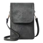 MaNMaNing Crossbody çanta kadınlar için katı Mini telefon çantası yaz yumuşak deri çok katmanlı Crossbody bayanlar büyük deri sırt çantası, koyu mavi, One Size