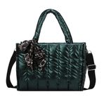 MaNMaNing Crossbody çanta kadınlar için Tote çanta Tote çanta büyük omuzdan askili çanta Zip okul seyahat alışveriş günlük kullanım bayanlar Mini seyahat sırt çantası, yeşil, One Size