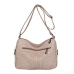MaNMaNing Crossbody çanta kadınlar için Vintage yumuşak deri hafif Crossbody çanta su geçirmez çok cep ayarlanabilir omuz askısı tek omuz çantası bayanlar Mini seyahat sırt çantası, beyaz, One Size
