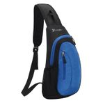 MaNMaNing Crossbody çanta kadınlar için yürüyüş göğüs çantası Unisex küçük boy açık çok fonksiyonlu Sling sırt çantası moda rahat omuz askılı çanta bayanlar büyük su geçirmez telefon çantası, Bu1, One Size