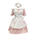 MaNMaNing Elbiseler Fransız Hizmetçi Cosplay Kostüm Hizmetçi Elbise Ortaçağ Gotik Kokteyl Elbiseler Ilmek Elbise Pamuk Kadın Karnaval Cadılar Bayramı Cosplay Elbiseler Noel Hediye