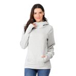 MaNMaNing Hoodie Gri Uzun Kollu Kapşonlu Kadın Hamile Bluz