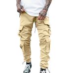 MaNMaNing Jogger Haki-B Çok Cepli Erkek Kargo Pantolonu