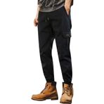 MaNMaNing Jogger Slim Fit Black-11 Erkek Kargo Pantolon