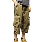 MaNMaNing Jogger Slim Fit Khaki-3 Erkek Kargo Pantolon
