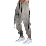 MaNMaNing Joggers Casual Slim Hip Hop B-Haki Dijital Baskılı Erkek Eşofman