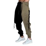 MaNMaNing Joggers Casual Slim Hip Hop CHaki Dijital Baskılı Erkek Eşofman