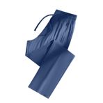 MaNMaNing Kadın Erkek Eşofman Altı Yazlık Tek Renkli Geniş İpli Soğuk Spor Pantolonu Günlük Kullanım ve Antrenman için Hafif Pantolon, Lacivert, XL