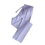MaNMaNing Kadın Erkek Eşofman Altı Yazlık Tek Renkli Geniş İpli Soğuk Spor Pantolonu Günlük Kullanım ve Antrenman için Hafif Pantolon, Mor, XL