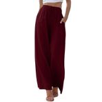 MaNMaNing Kadın Geniş Paça Pantolon Günlük Bol Yüksek Belli Moda İpli Elastik Rahat Düz Bacak Cepli Uzun Pantolon Yaz Çan Alt Salon Eşofman Y2K Kapri Lounge Eşofman, windsor mavi, XL