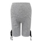 MaNMaNing Kadın hamile tayt üzerinde yumru şort esnek rahat yüksek bel rahat gebelik Slim Fit sıska baskılı kısa Yoga spor salonu spor pantolon sıkı pantolon, gri, L