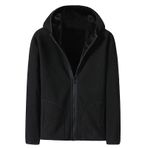 MaNMaNing Kadın Kapüşonlu Günlük Kaban Düz Kapüşonlu Fermuarlı Sıcak Dış Giyim Kaban Polar Mercan Kadife Her İki Tarafta Giyim Cepli Kaban Kapüşonlu Sweatshirt Üstler Bayanlar Kedi Kapüşonlu Ayı Kapüşonlu, siyah, M
