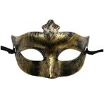 MaNMaNing Kadın Venedik Maskeleri Karnaval Maskesi Erkekler ve Kadınlar Vintage Antika Kalıp Kadın Jaluzi Maskeleri (Altın, Tek Beden)