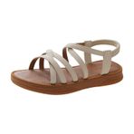 MaNMaNing Kadın yaz düz sandalet yaz yuvarlak ayak açık burun kollu gladyatör sandalet bayanlar hafif rahat slaytlar plaj ayakkabısı, beyaz, 5.5 UK 3X-Narrow