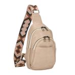 MaNMaNing Kadınlar için çanta Crossbody çanta moda omuz küçük göğüs çantası yumuşak deri Retro küçük sırt çantası bayanlar küçük seyahat telefon çantası, beyaz, One Size