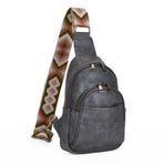 MaNMaNing Kadınlar için çanta Crossbody çanta moda omuz küçük göğüs çantası yumuşak deri Retro küçük sırt çantası bayanlar küçük seyahat telefon çantası, gri, One Size
