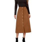 MaNMaNing Kadınlar için Etekler Uzun Etek Yüksek Bel Etek Kadife Kalça Sarma Tek Göğüslü Slim Fit Etek Sonbahar Kış Bayanlar Yün Etek Tenis Etek Kalem Etek, haki, XL