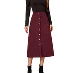 MaNMaNing Kadınlar için Etekler Uzun Etek Yüksek Bel Etek Kadife Kalça Sarma Tek Göğüslü Slim Fit Etek Sonbahar Kış Bayanlar Yün Etek Tenis Etek Kalem Etek, kırmızı, S