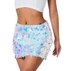 MaNMaNing Kadınlar için Etekler Yüksek Bel Yarım Etek R Sonbahar Kış Etek Kadife Kalça Sarma Tek Göğüslü Slim Fit Etek Bayanlar Örgü Etek Saten Etek Yaz Etek, mavi (Sky Blue), M