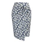 MaNMaNing Kadınlar için etekler zarif çiçek ofis kalem kısa baskılar elbise etek bayanlar kot etek deri etek Bodycon etek Boho etek örme etek, beyaz, XL