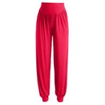 MaNMaNing Kadınlar için Spor Salonu Taytları Moda Fitness Spor Günlük Pantolon Yoga Gevşek Atletik Pantolon Kalın Tayt, Kürk Astarlı Tayt, Tüylü Tayt, Polar Astarlı Tayt, Watermelon Red, XXL