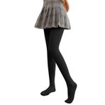 MaNMaNing Kadınlar için Tayt Yüksek Belli Moda Sıcak Büyük Beden Kadife Dikişsiz Çorap 130/150/190G Yoga Pantolonu Polar Astarlı Tayt, Bk1, M