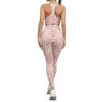 MaNMaNing Kadınlar için Yoga Pantolonları Leopar Baskılı Sıska Spor Şeftali Kalça Kaldırma Yüksek Bel Fitness Yoga Pantolonları Koşu Taytları, Kırpılmış Tayt, Kürk Astarlı Tayt, bej, M