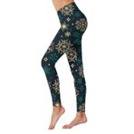 MaNMaNing Kadınlar için Yoga Pantolonları Noel Baskılı Yüksek Bel Tayt Uygun Yoga Koşu Fitness Kravat Boya Tayt, Kloş Tayt, Dikişsiz Tayt, Büyük Beden Tayt, yeşil, S