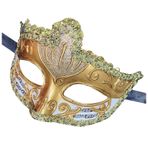 MaNMaNing Karnaval Süsleme Maskeleri Vintage Antika Maskeli Kalıp Erkek Kadın Cadılar Bayramı Karnavalı için (Altın, Tek Beden)