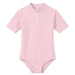 MaNMaNing Kız çocukları için iki parçalı mayo, UPF 50 güneş Rashguard ve yüzme şortu, plaj, havuz, su, iki parçalı mayo, kız çocuk, yaz, Açık Pembe, 10-11 Yaşe