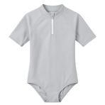 MaNMaNing Kız çocukları için iki parçalı mayo, UPF 50 güneş Rashguard ve yüzme şortu, plaj, havuz, su, iki parçalı mayo, kız çocuk, yaz, gri (light grau), 8-9 Yaşe