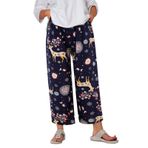 MaNMaNing Lacivert Baskılı Hamile Pijama Altı