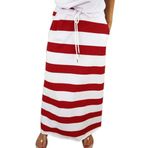 MaNMaNing Maxi etekler kadınlar için bel moda uzun etek Maxi şerit yüksek etek bayanlar tam etek Boho etek Boho etek Bodycon etek Tutu etek, kırmızı, XL
