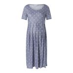 MaNMaNing Nightshirt MAN013 Gri Kısa Kollu Doğum Sonrası Kadın Hamile Elbisesi