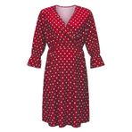 MaNMaNing Nightshirt MAN016 Kırmızı Kısa Kollu Kadın Hamile Elbisesi