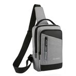 MaNMaNing Omuz çantaları kadın çapraz vücut askılı çanta katı bez açık rahat özelleştirmek göğüs çantası Unisex omuz Crossbody bayanlar küçük Anti hırsızlık Tote, Gy2, One Size