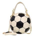 MaNMaNing Omuz çantaları kadın çapraz vücut çantası moda futbol çantası omuzdan askili çanta askılı çanta bayanlar orta deri Tote, beyaz, One Size