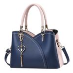 MaNMaNing Omuz çantaları kadın çapraz vücut moda renkli çanta büyük kapasiteli yumuşak deri çanta tek omuz Crossbody çanta bayanlar Mini seyahat sırt çantası, mavi, One Size