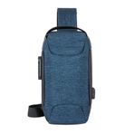 MaNMaNing Omuz Çantaları Kadın Çapraz Vücut Unisex Önleme Hırsızlar Şifre Göğüs Kilidi Çanta Bez Spor Tek Omuz Messenger Çanta Bayanlar Küçük Deri Sırt Çantası, mavi, One Size