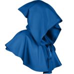MaNMaNing Ortaçağ Hoodie Şal Steampunk Pelerin Victoria Vintage Karnaval Cadılar Bayramı Cosplay Kostüm Maskeli Parti, Giydirme, Tiyatro, Aksesuar (Mavi, Tek Boyut)