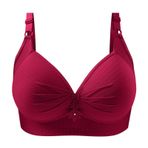 MaNMaNing Push Up Kırmızı Balenli Bralette Yapışkanlı Önden Açılan Günlük Kadın Sütyen