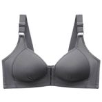 MaNMaNing Push Up Koyu Gri Sırtı Açık Balenli Bralatte Günlük Kadın Sütyen