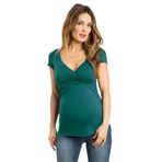 MaNMaNing Tops Multifunction Yeşil Kadın Hamile Bluzu