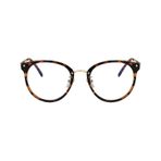 MaNMaNing Yuvarlak Vintage polarize güneş gözlüğü klasik Retro Metal çerçeve güneş gözlüğü dairesel kadın erkek yuvarlak şeffaf Lens güneş gözlüğü gözlük, kahverengi, One Size