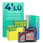 Mann Alfa Romeo Tonale 1.6 Dizel Filtre Bakım Seti Liqui Moly Motor Yağlı (2022-2024) 4 Lü
