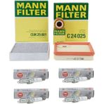 Mann Bmw F20 120I Periyodik Bakım Filtre Seti Mann Marka Bujili 11427611969-13717630911-64119237555-5960.92-5960.93