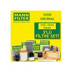 Mann Filter Fiat Linea 1.3 JTD E5 2012-2017 3'lü Filtre Bakım Seti