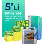 Mann Filter Mann Alfa Mito 1.3 Dizel Filtre Bakım Seti Liqui Moly Motor Yağlı (2009-2018) 5 Li