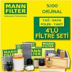 Mann-Filter Seat Cordoba 1.4 Tdi Filtre Bakım Seti 2003-2009 4np Amf-Bnm-Bms-Bnv